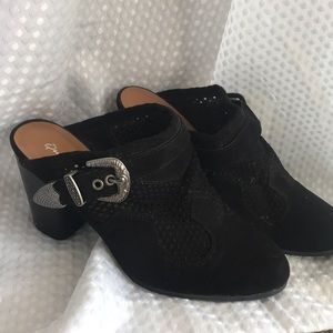 Western bootie mules